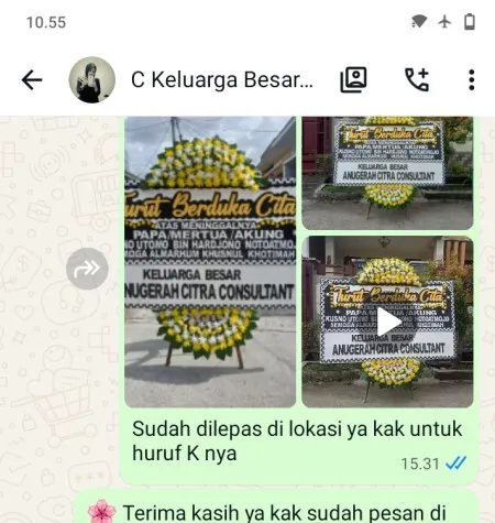 Pengiriman Papan Bunga Duka The Icon Bsd